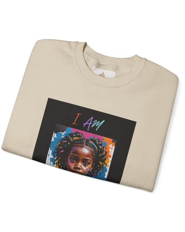 'Little Black Girl i am enough Crewneck Sweatshirt