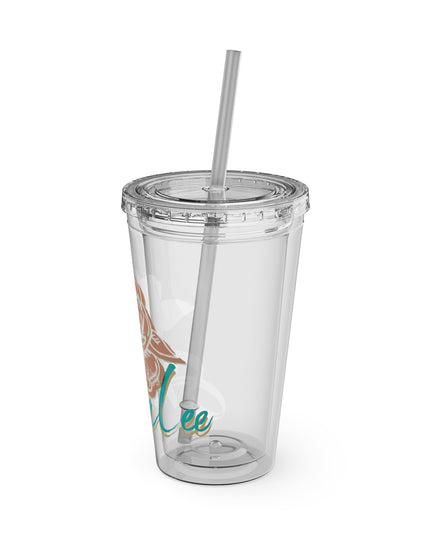 SheaLeeTumbler with Straw- Customizeable