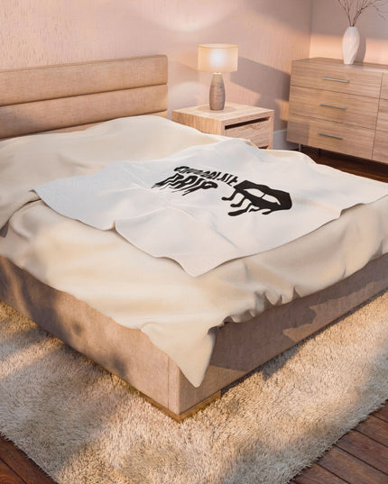 Chocolate Drip Velveteen Plush Blanket/Throw