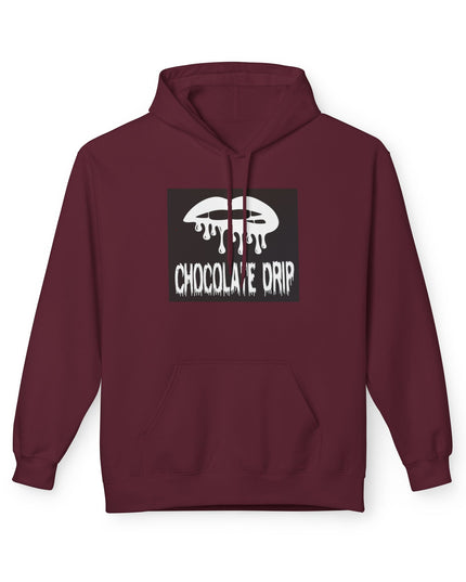 Chocolate Drip Hoodie — Retro Dripping Lip Graphic Sweatshirt