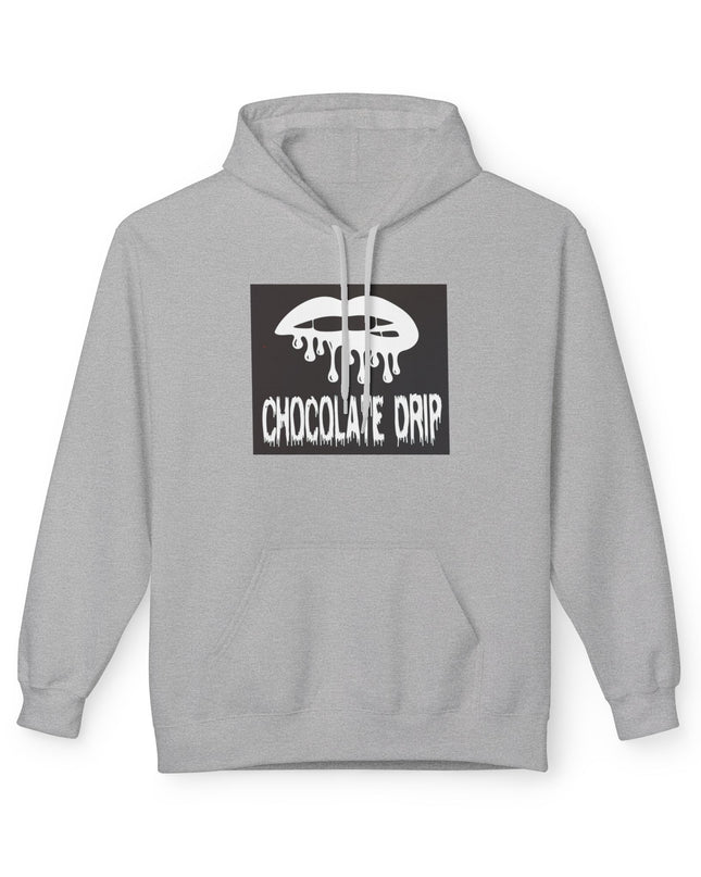 Chocolate Drip Hoodie — Retro Dripping Lip Graphic Sweatshirt