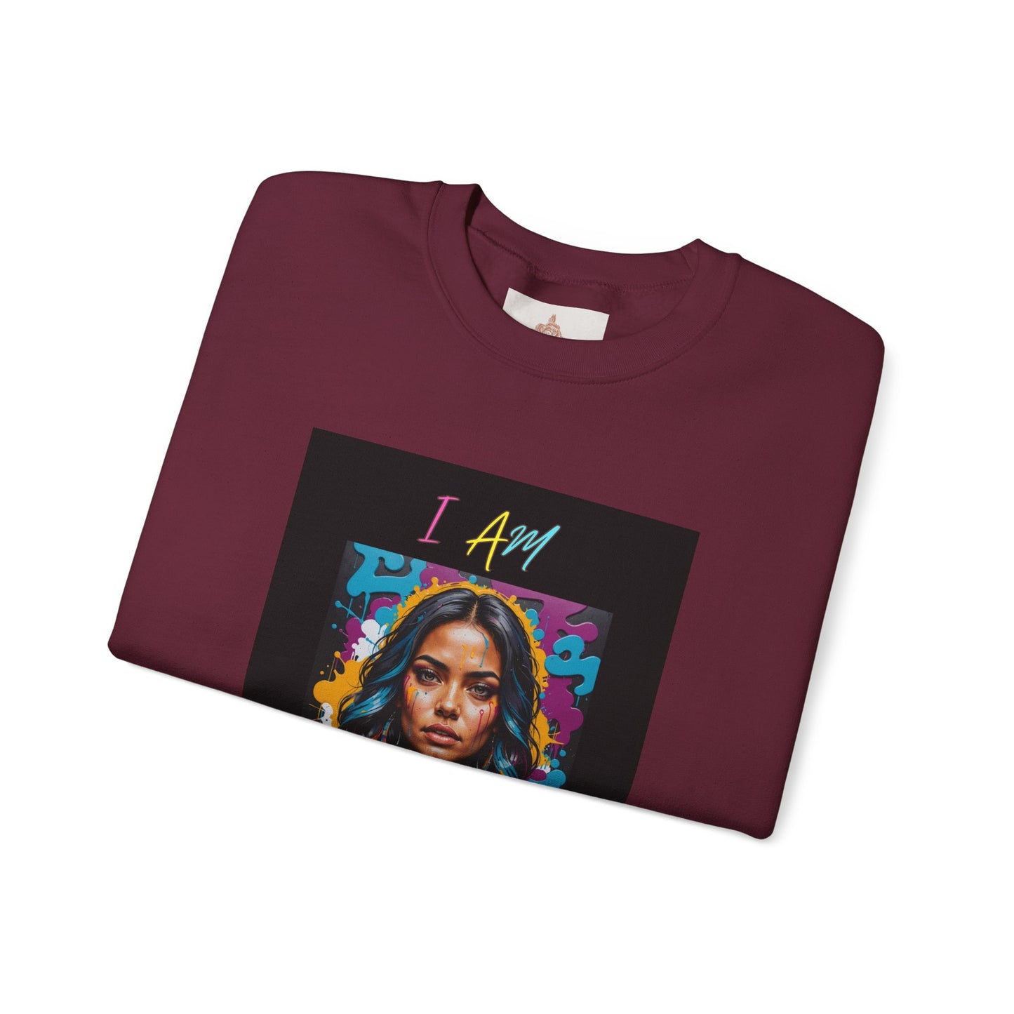 "Mi hermosa reina" 'I Am Enough' -Unisex Crewneck Sweatshirt