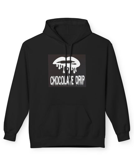 Chocolate Drip Hoodie — Retro Dripping Lip Graphic Sweatshirt