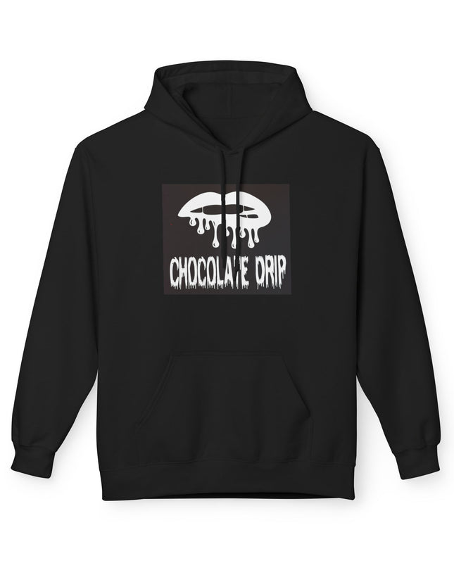 Chocolate Drip Hoodie — Retro Dripping Lip Graphic Sweatshirt