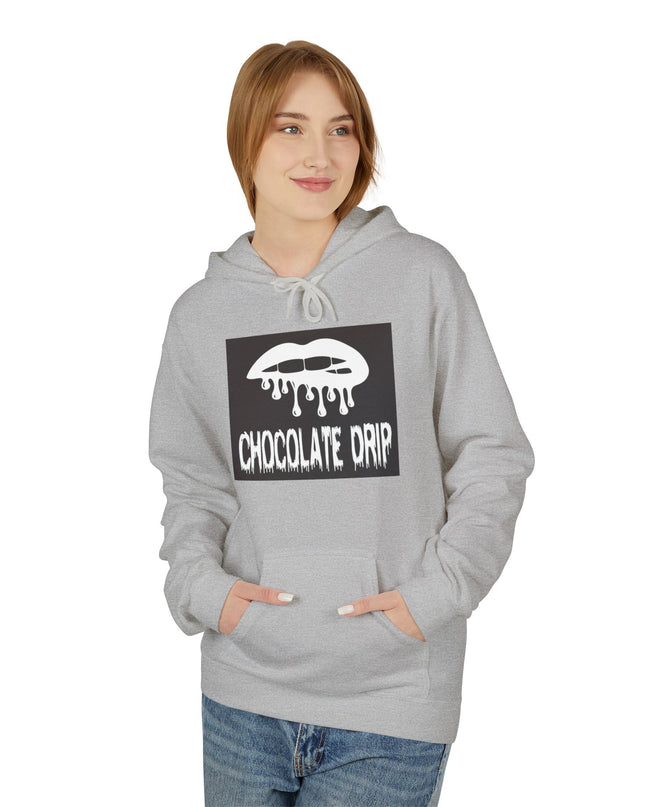 Chocolate Drip Hoodie — Retro Dripping Lip Graphic Sweatshirt
