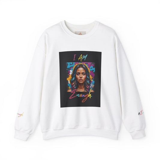 "Mi hermosa reina" 'I Am Enough' -Unisex Crewneck Sweatshirt