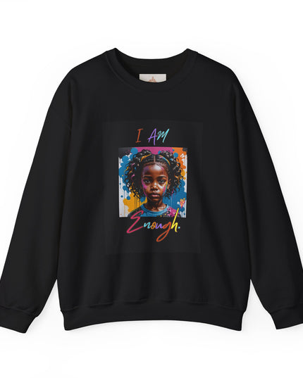 'Little Black Girl i am enough Crewneck Sweatshirt