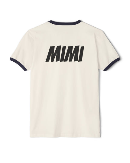 Ringer T-Shirt — “Pick Me! I’m Ready to Win Big!” Vintage Lottery Game Tee (Back 'MIMI')