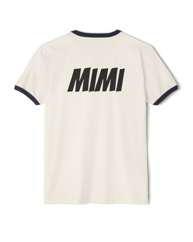 Ringer T-Shirt — “Pick Me! I’m Ready to Win Big!” Vintage Lottery Game Tee (Back 'MIMI')