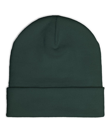 Embroidered Chocolate Drip Knit Beanie