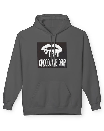 Chocolate Drip Hoodie — Retro Dripping Lip Graphic Sweatshirt