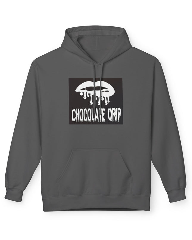 Chocolate Drip Hoodie — Retro Dripping Lip Graphic Sweatshirt