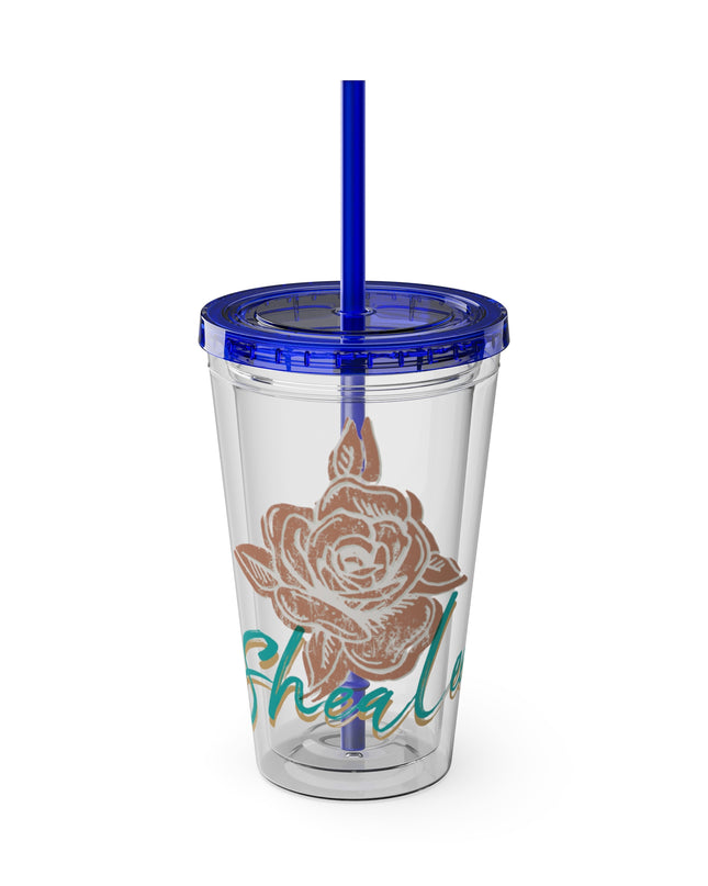 SheaLeeTumbler with Straw- Customizeable