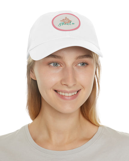 Stylish Dad Hat with Leather Rose Patch - Perfect Gift for Men & Women