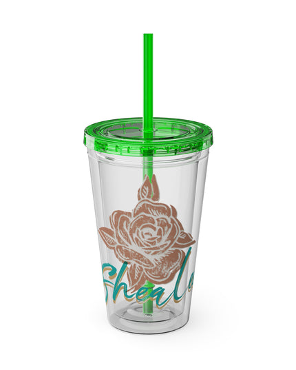 SheaLeeTumbler with Straw- Customizeable