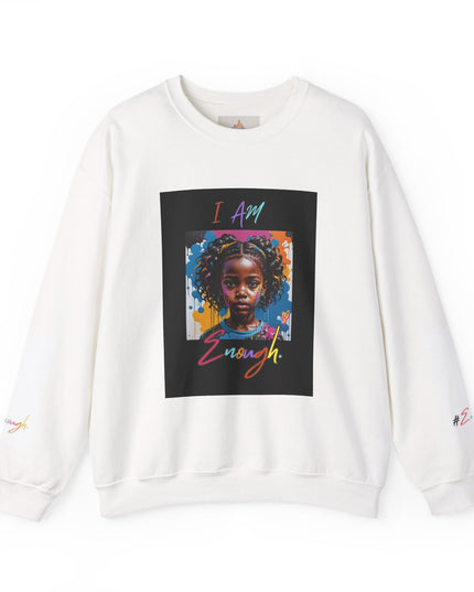 'Little Black Girl i am enough Crewneck Sweatshirt
