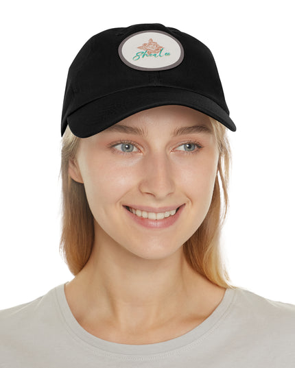 Stylish Dad Hat with Leather Rose Patch - Perfect Gift for Men & Women