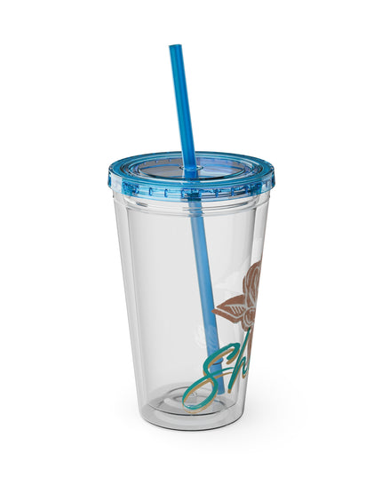 SheaLeeTumbler with Straw- Customizeable