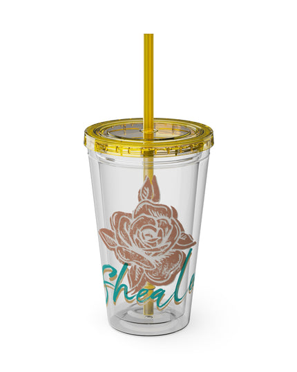 SheaLeeTumbler with Straw- Customizeable