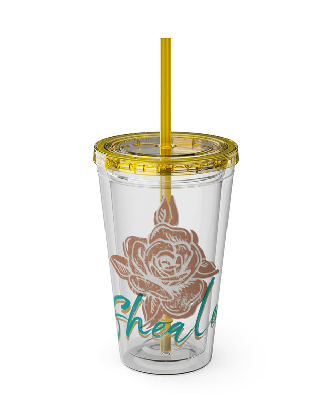 SheaLeeTumbler with Straw- Customizeable