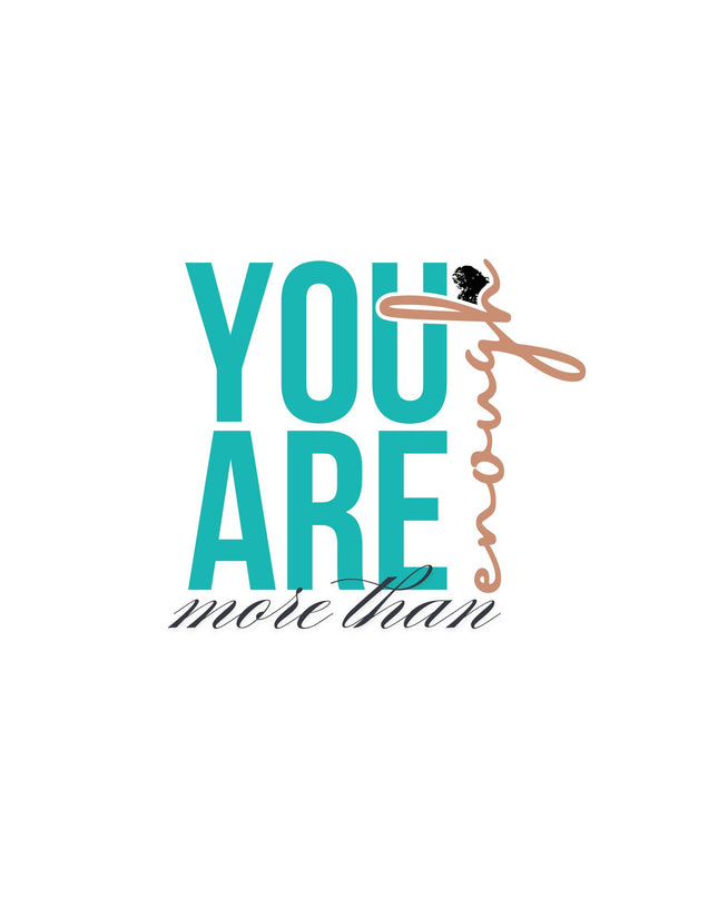 You Are Enough Inspirational T-Shirt Dress - Comfortable & Stylish