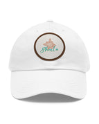 White / Light Brown patch / Circle / One size