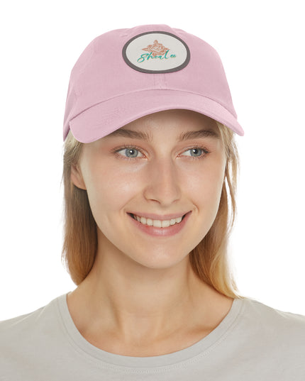 Stylish Dad Hat with Leather Rose Patch - Perfect Gift for Men & Women