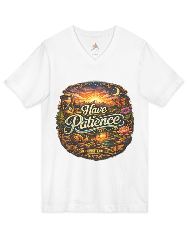 Have Patience V-Neck Tee