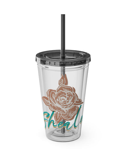 SheaLeeTumbler with Straw- Customizeable