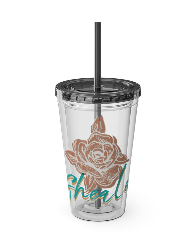 SheaLeeTumbler with Straw- Customizeable