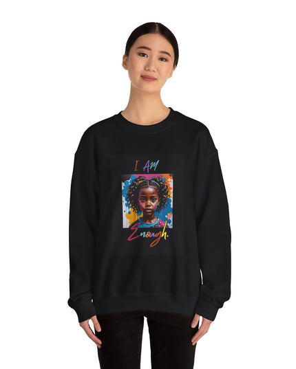 'Little Black Girl i am enough Crewneck Sweatshirt