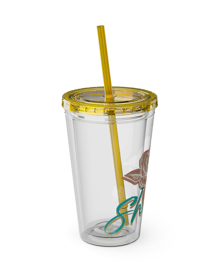 SheaLeeTumbler with Straw- Customizeable