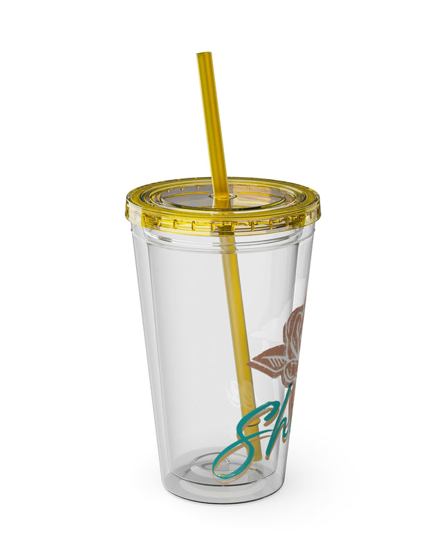 SheaLeeTumbler with Straw- Customizeable