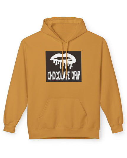 Chocolate Drip Hoodie — Retro Dripping Lip Graphic Sweatshirt