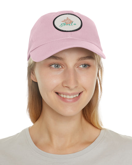 Stylish Dad Hat with Leather Rose Patch - Perfect Gift for Men & Women