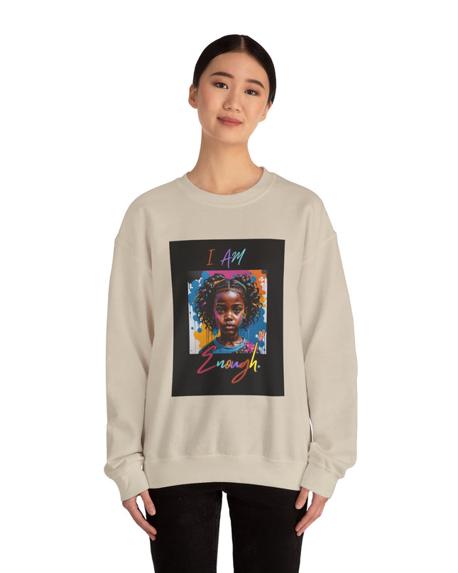 'Little Black Girl i am enough Crewneck Sweatshirt