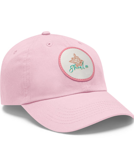 Stylish Dad Hat with Leather Rose Patch - Perfect Gift for Men & Women