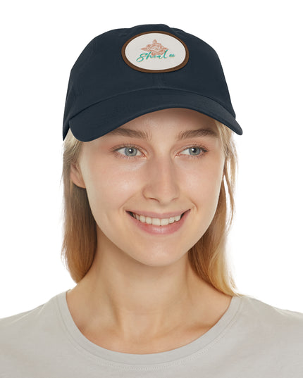 Stylish Dad Hat with Leather Rose Patch - Perfect Gift for Men & Women