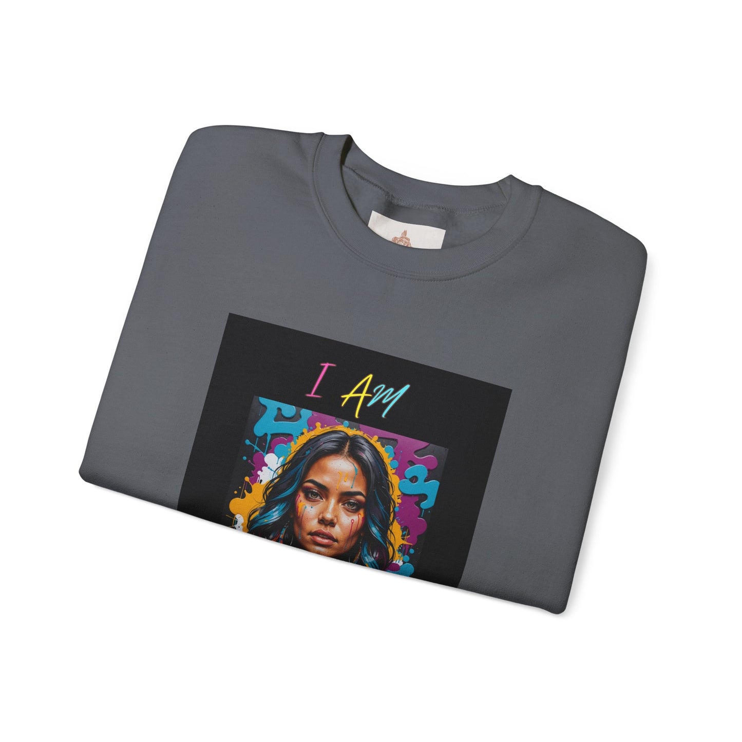 "Mi hermosa reina" 'I Am Enough' -Unisex Crewneck Sweatshirt