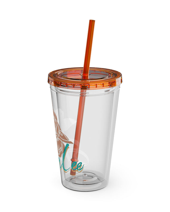 SheaLeeTumbler with Straw- Customizeable