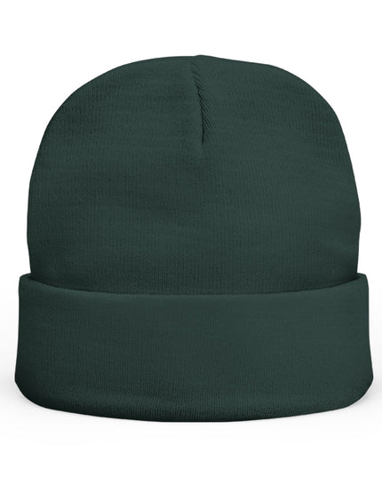 Embroidered Chocolate Drip Knit Beanie