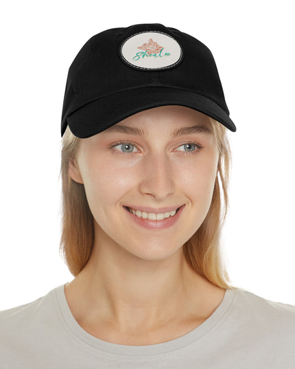 Stylish Dad Hat with Leather Rose Patch - Perfect Gift for Men & Women