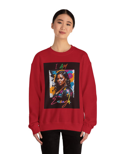 I Am Enough Artwork Crewneck Sweatshirt