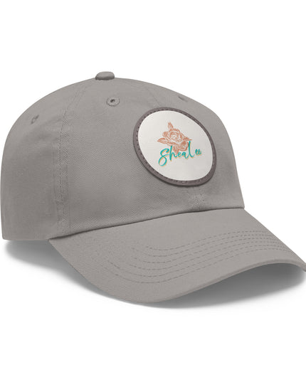 Stylish Dad Hat with Leather Rose Patch - Perfect Gift for Men & Women