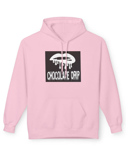 Chocolate Drip Hoodie — Retro Dripping Lip Graphic Sweatshirt