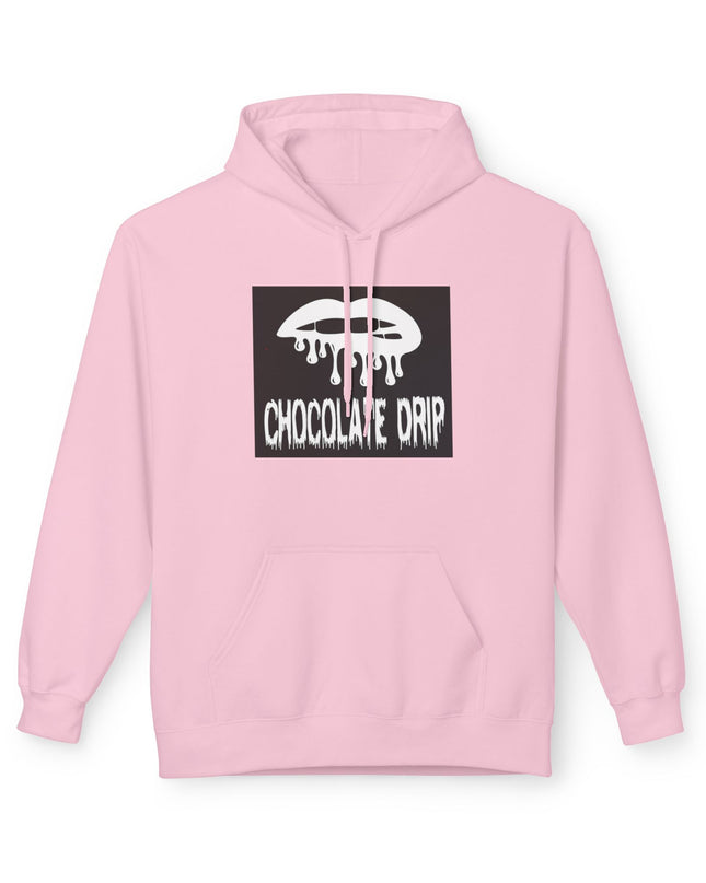 Chocolate Drip Hoodie — Retro Dripping Lip Graphic Sweatshirt