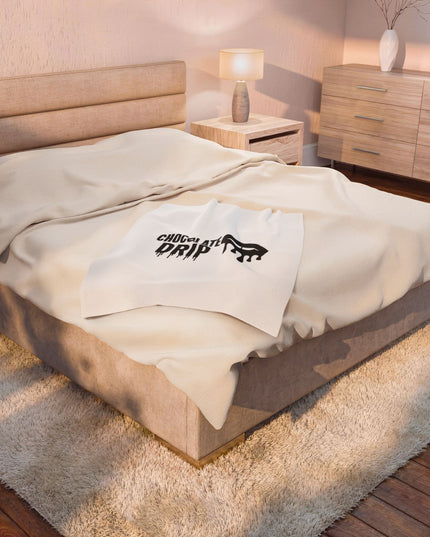 Chocolate Drip Velveteen Plush Blanket/Throw