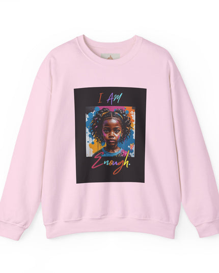 'Little Black Girl i am enough Crewneck Sweatshirt