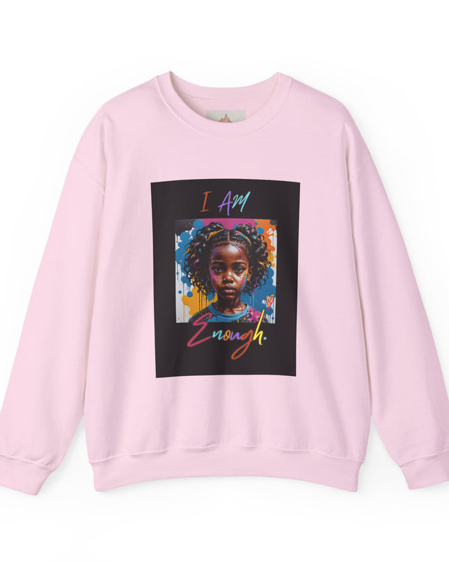 'Little Black Girl i am enough Crewneck Sweatshirt