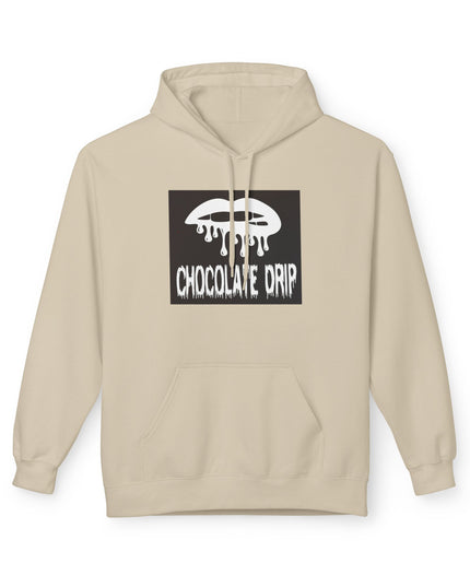 Chocolate Drip Hoodie — Retro Dripping Lip Graphic Sweatshirt